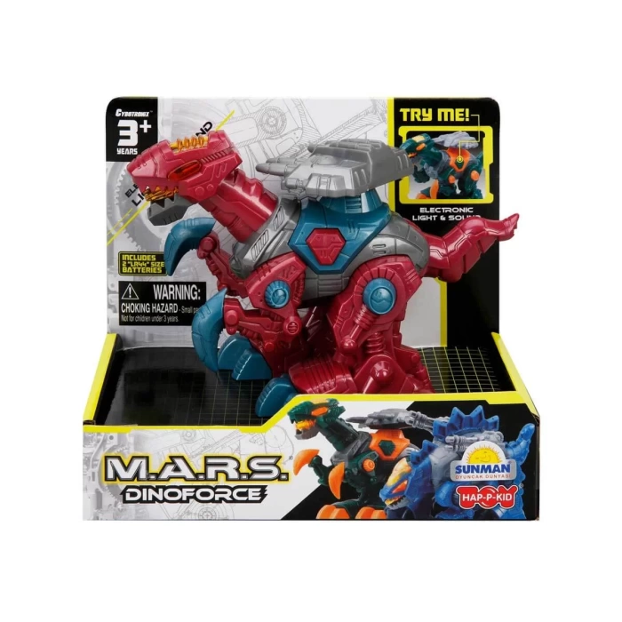 M.A.R.S. Sesli ve Işıklı Dinoforce - Kırmızı