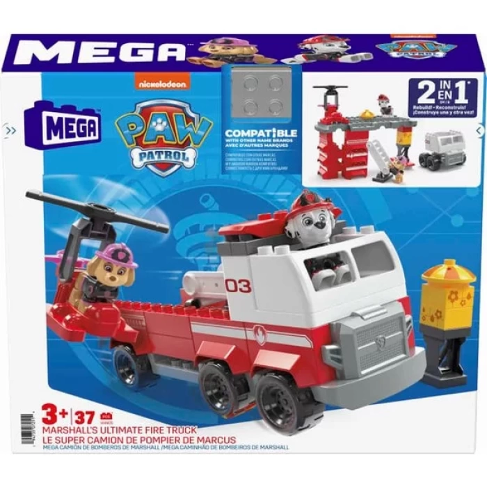 MEGA PAW Patrol Marshallın Büyük İtfaiye Aracı HHN05