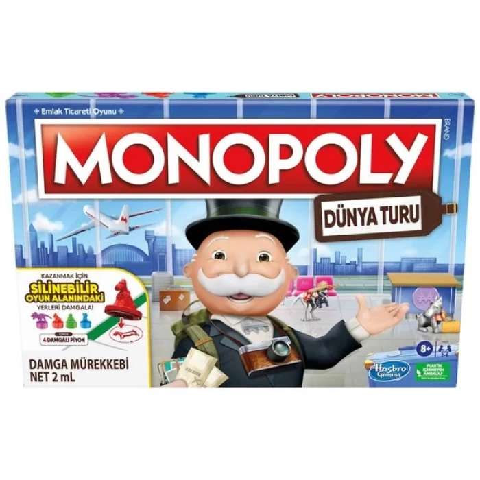 Monopoly Dünya Turu Kutu Oyunu F4007