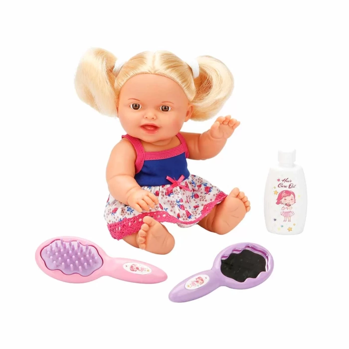 Nil Bebek Sırt Çantalı Set 23 cm - Sarışın Nil Bebek