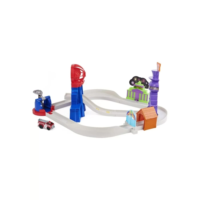 PAW Patrol Filmi Gerçek Metal Total City Rescue Track Oyun Seti-6061056