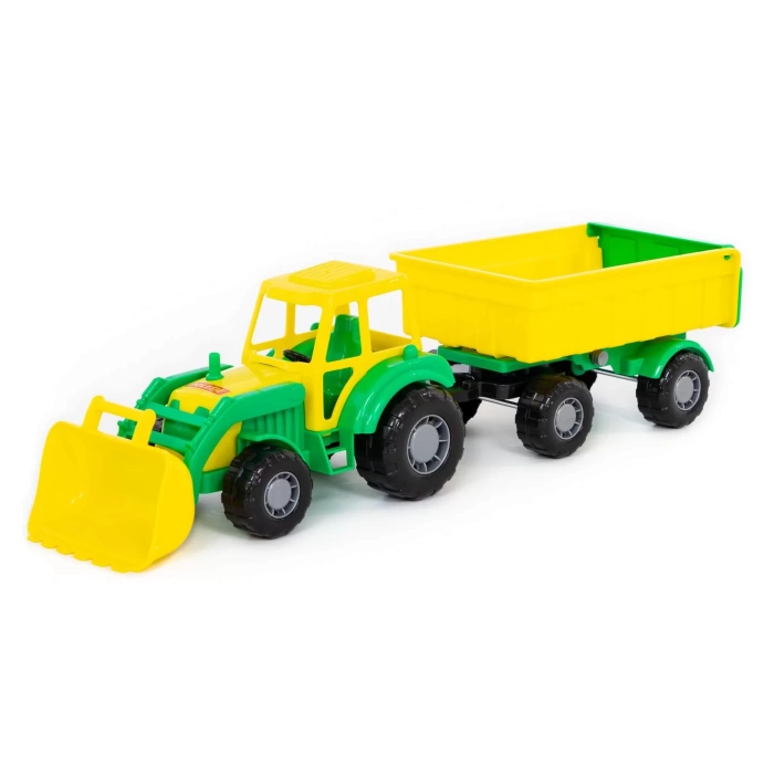 Polesie Usta Yarı Römorklu Ve Kepçeli Traktör - Yeşil