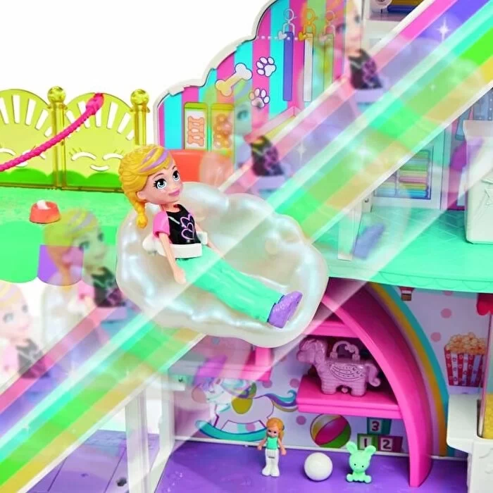 Polly Pocket Gökkuşağı Alışveriş Merkezi Oyun Seti HHX78