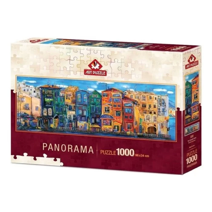 Renkli Kasaba 1000 Parça Panorama Puzzle 5350