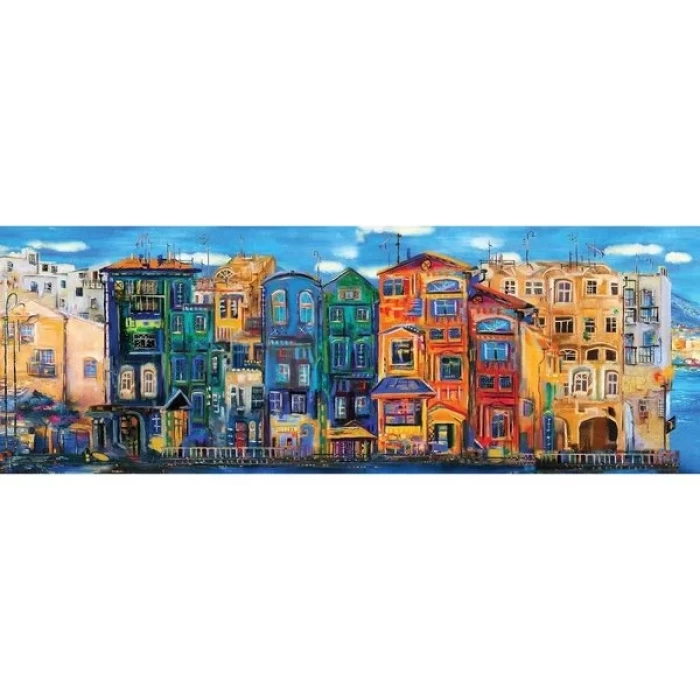 Renkli Kasaba 1000 Parça Panorama Puzzle 5350