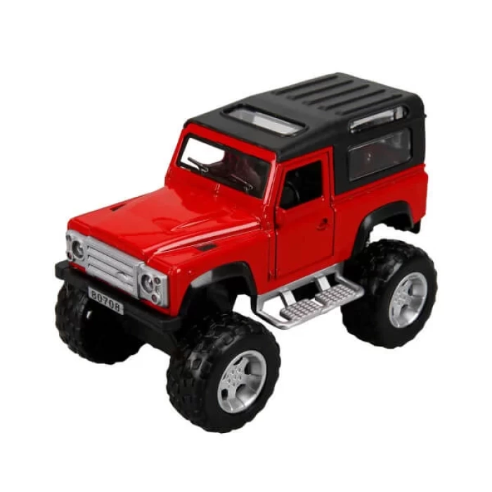 Sesli ve Işıklı Safari Jeep 13 cm. - Kırmızı
