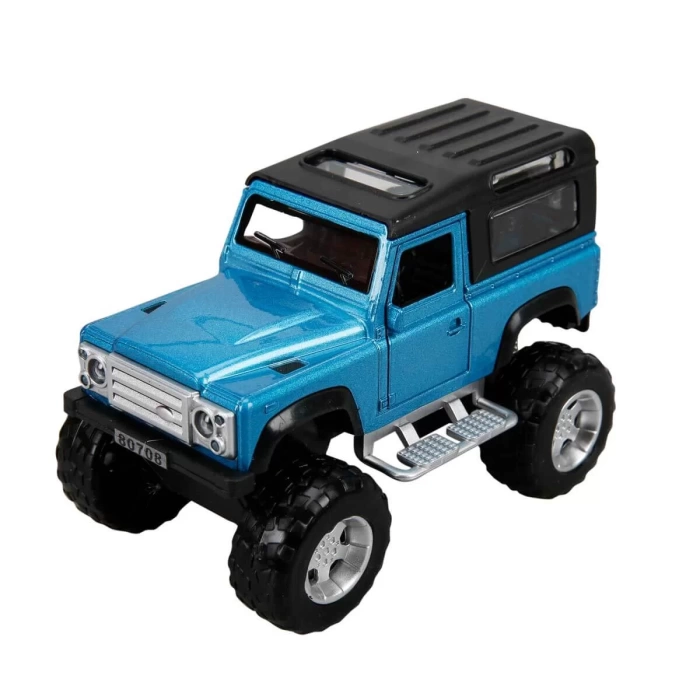 Sesli ve Işıklı Safari Jeep 13 cm. - Mavi