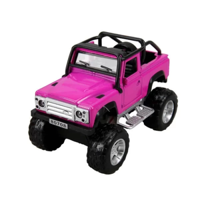 Sesli ve Işıklı Safari Jeep 13 cm. - Mor