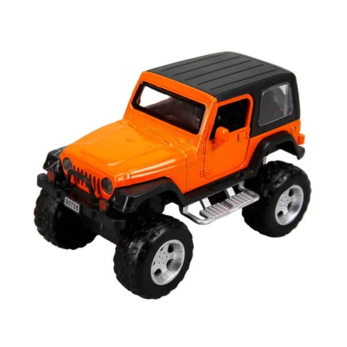 Sesli ve Işıklı Safari Jeep 13 cm. - Turuncu