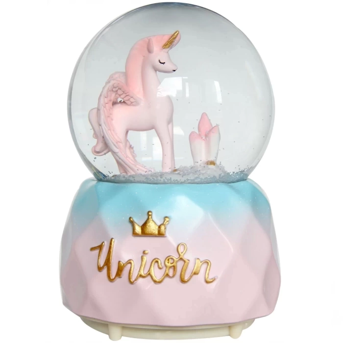 Unicorn Işıklı ve Müzikli Kar Küresi