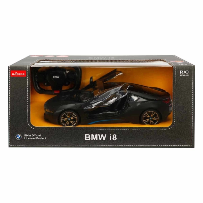 1:14 BMW İ8 Uzaktan Kumandalı Işıklı Araba - Siyah