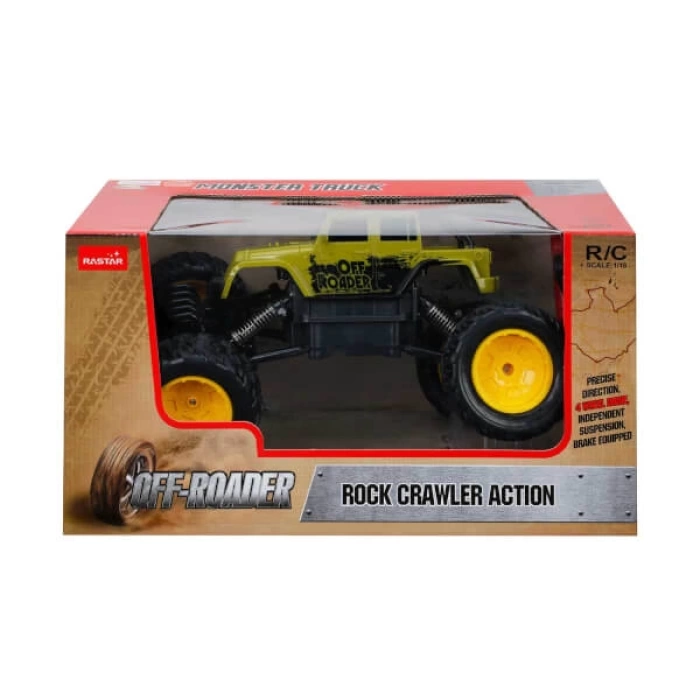 1:18 Rock Crawler Uzaktan Kumandalı Aksiyon Aracı - Yeşil