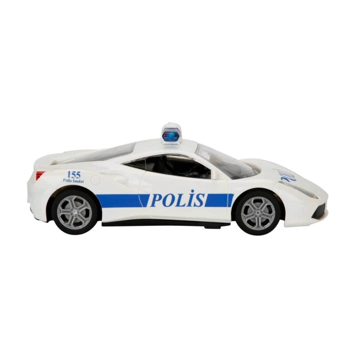1:20 Uzaktan Kumandalı Suncon Usb Şarjlı Işıklı Polis Arabası 20 cm. - Beyaz 1