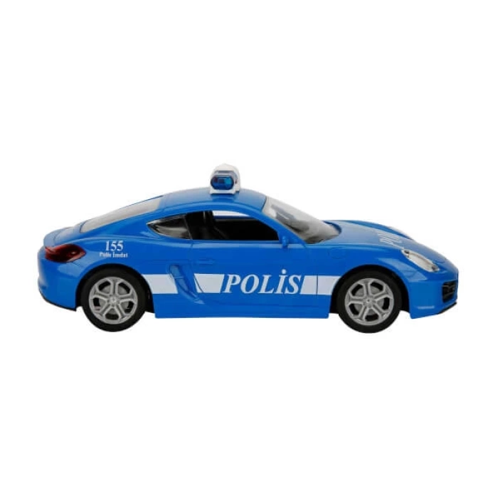 1:20 Uzaktan Kumandalı Suncon Usb Şarjlı Işıklı Polis Arabası 20 cm. - Mavi 2