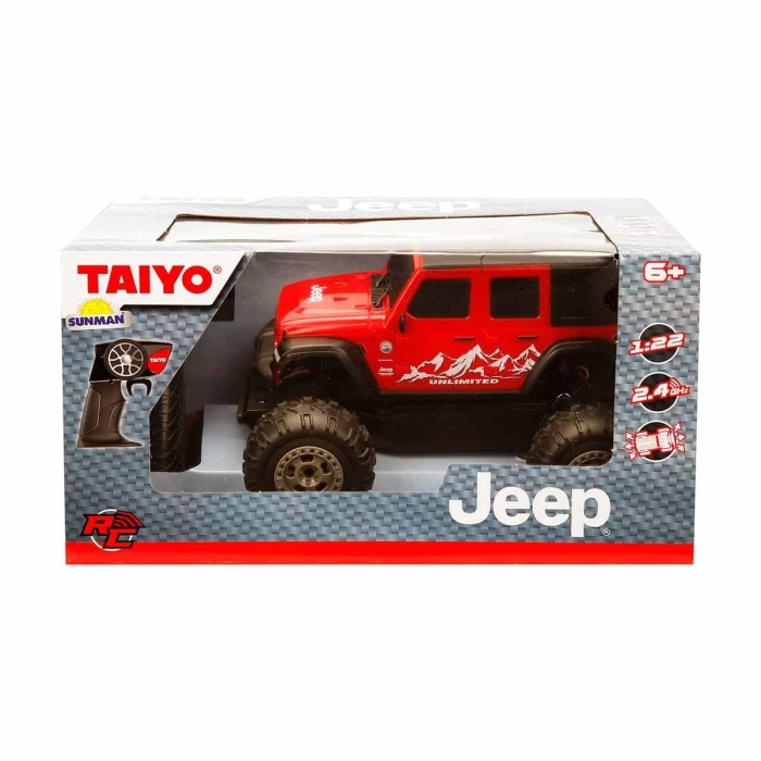 1:22 Taiyo Jeep Uzaktan Kumandalı Araba - Jeep Wrangler Sahara Unlimited