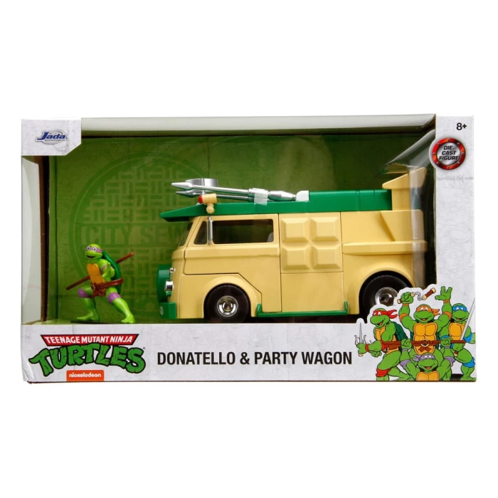 1:24 Jada Teenage Mutant Ninja Turtles Donatello Ve Parti Vagonu