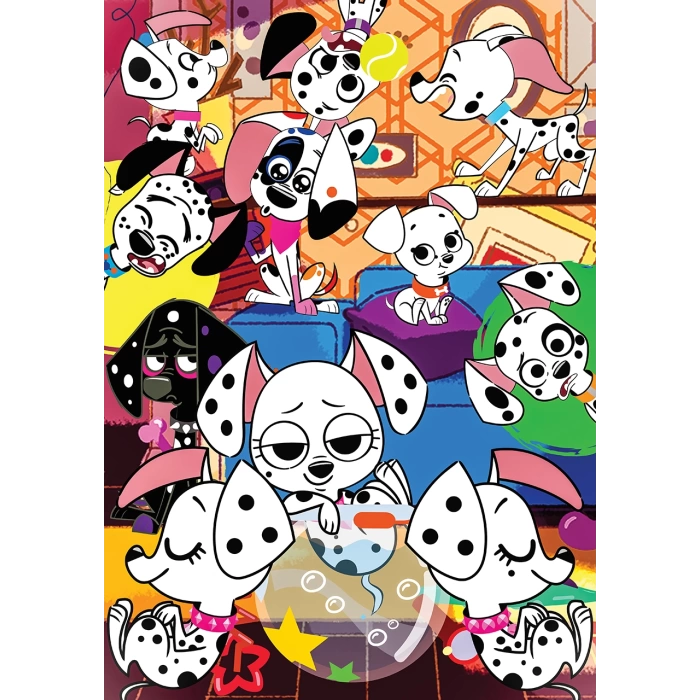 101 Dalmation puzzle - 50 parça