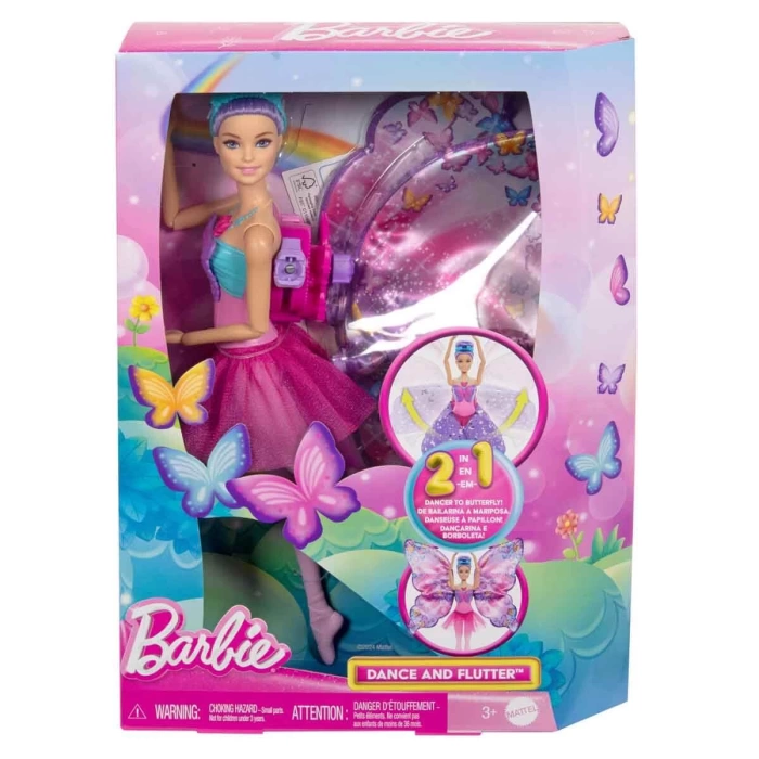 2in1 Barbie Kelebek Dansçı Bebek HXJ10