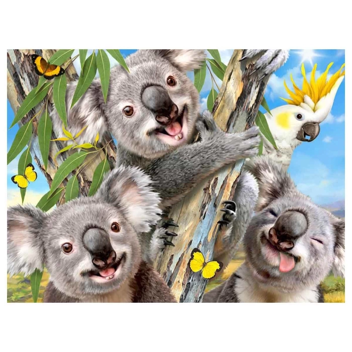 48 Parça 3D Puzzle ve Pelüş: Koala