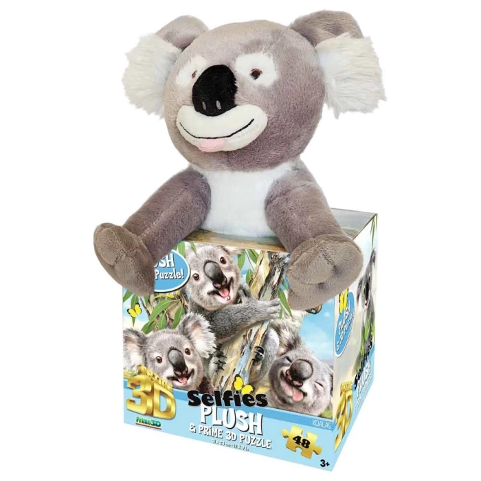 48 Parça 3D Puzzle ve Pelüş: Koala