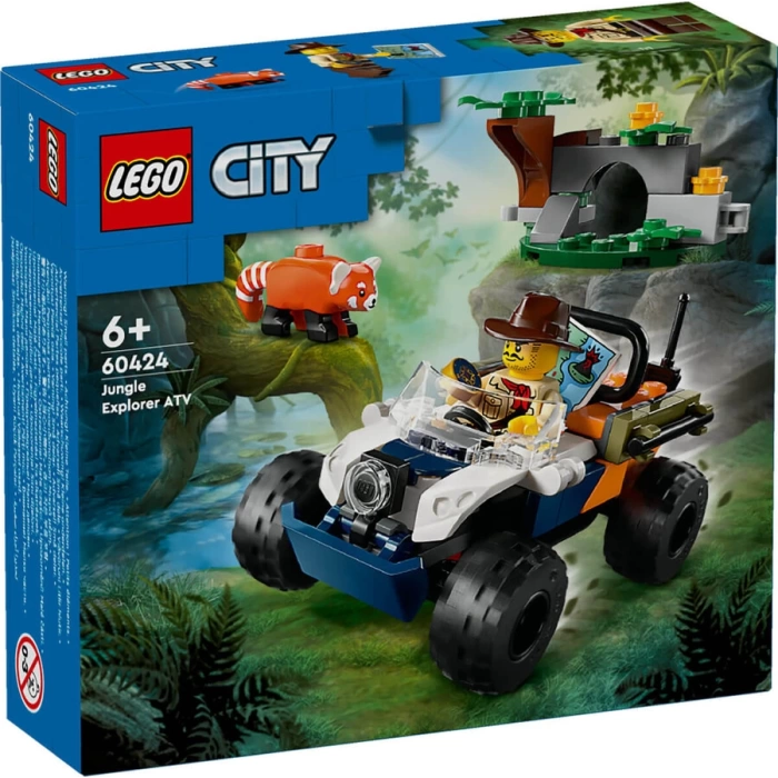 60424 LEGO® City Orman Kaşifinin ATV’li Kırmızı Panda Görevi