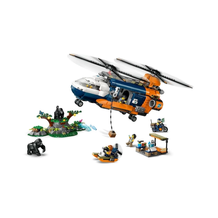 60437 LEGO® City Orman Kaşifinin Helikopteri Kamp Yerinde