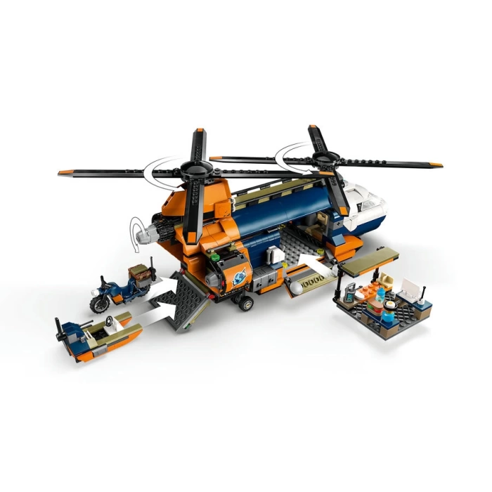 60437 LEGO® City Orman Kaşifinin Helikopteri Kamp Yerinde