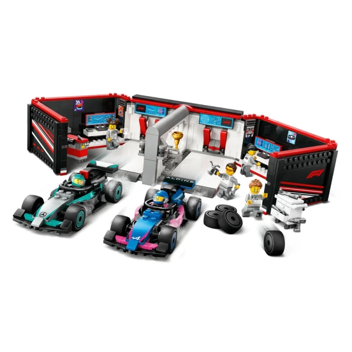 60444 LEGO® City F1® Garajı ve Mercedes-AMG ve Alpine Arabaları