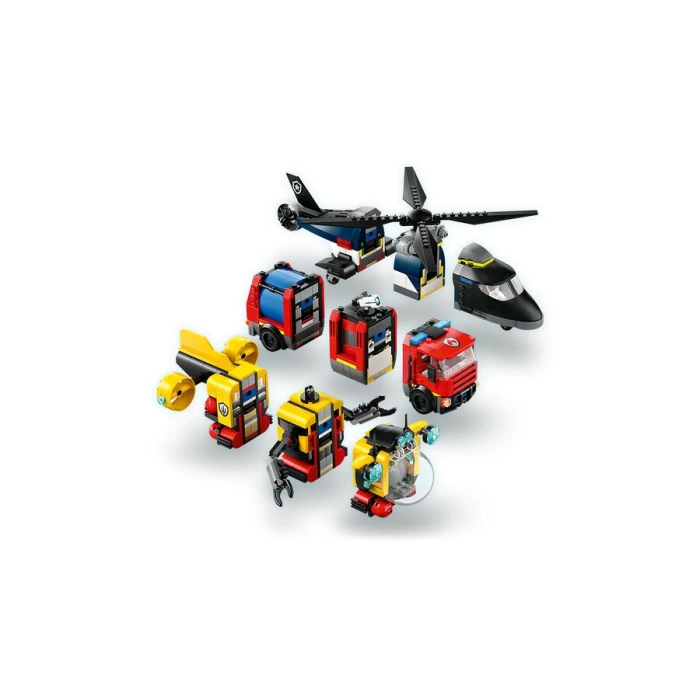 60462 LEGO® City Helikopter, İtfaiye Kamyonu ve Denizaltı Karışımı