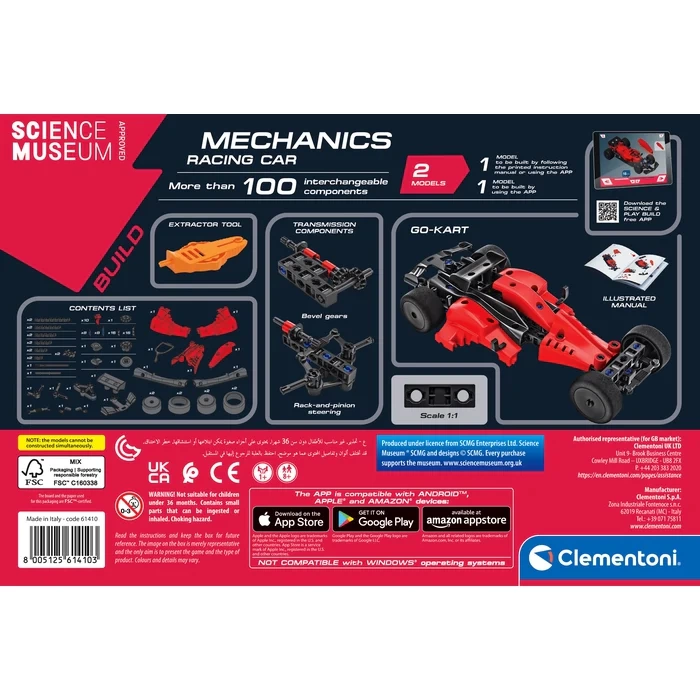 Clementoni Mekanik Laboratuvarı Racing Car 75094