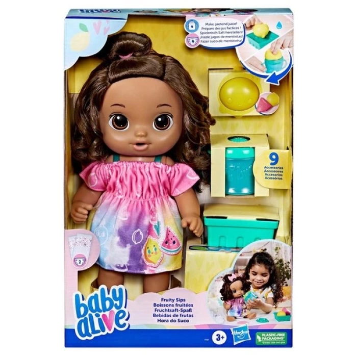 Baby Alive Bebeğimle Eğlenceli Yudumlar - Esmer F7357