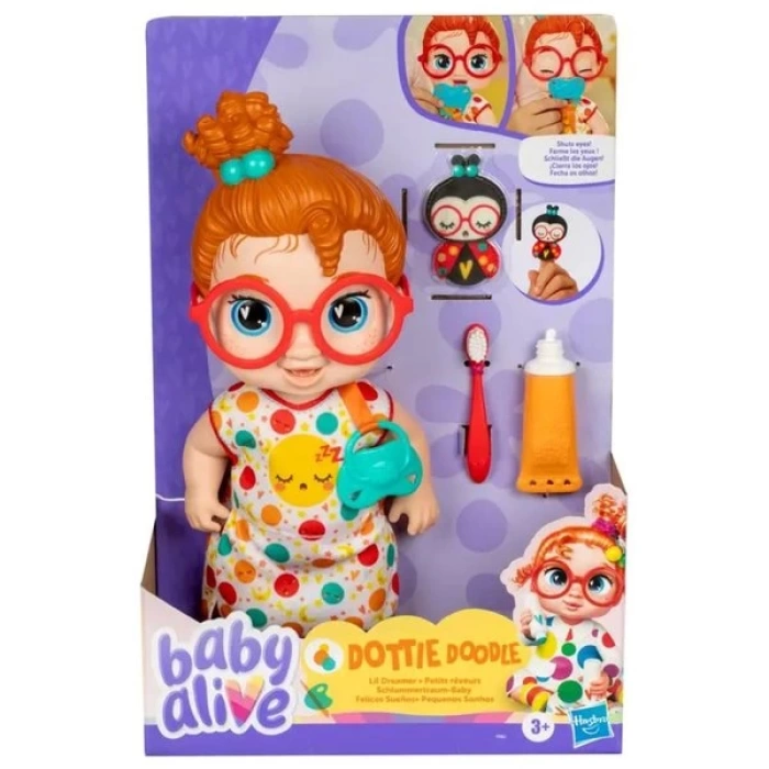 Baby Alive Uykucu Bebeğim Kırmızı Saçlı Dottie