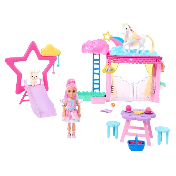 Barbie A Touch Of Magic Chelsea ve Pegasus Oyun Seti HNT67