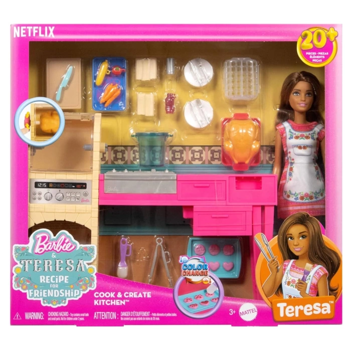 Barbie And Teresa Recipe For Friendship Teresa Ve Mutfağı Oyun Seti JCT06