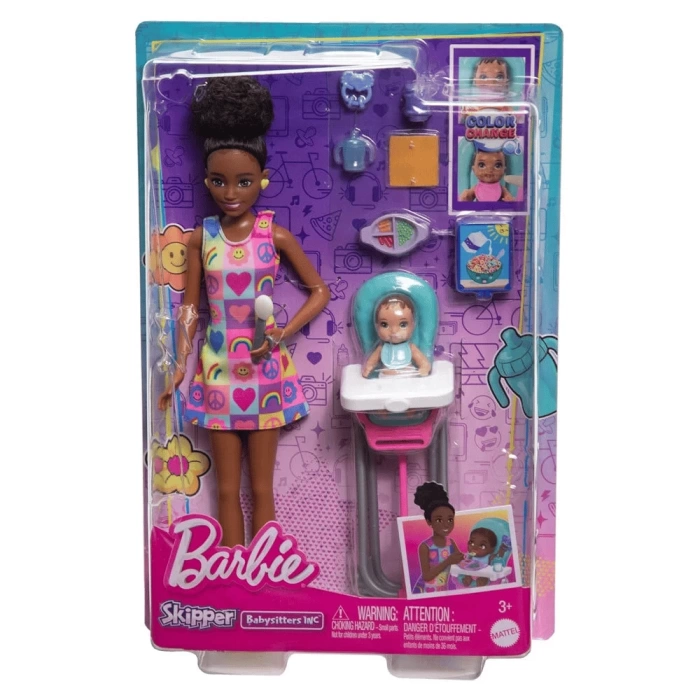 Barbie Bebek Bakıcısı Bebeği ve Aksesuarları Oyun Setleri FHY97-HTK34