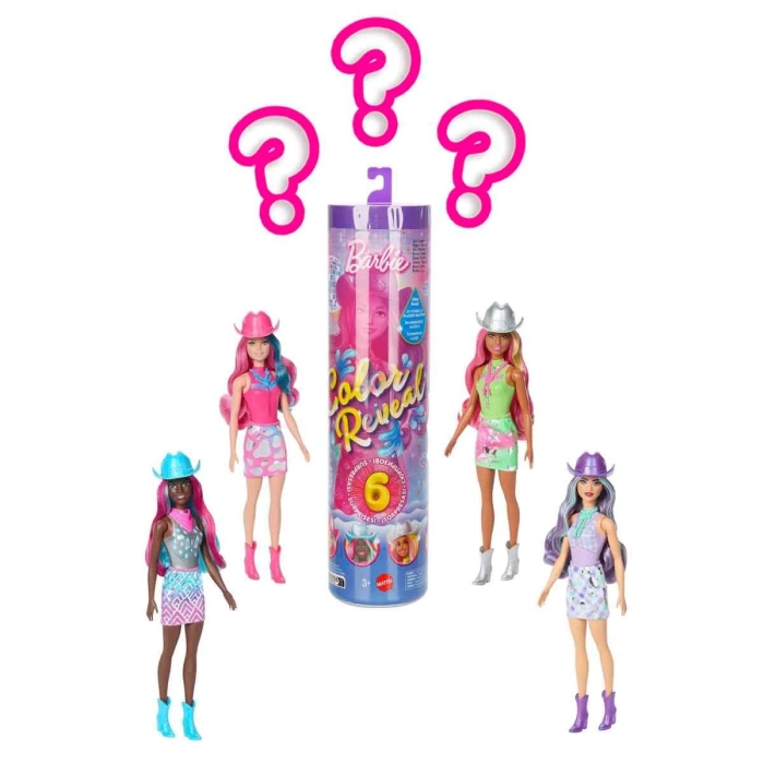 Barbie Color Reveal Renk Değiştiren Disco Star Serisi Sürpriz Paket JCP01