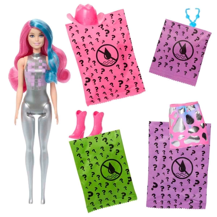 Barbie Color Reveal Renk Değiştiren Disco Star Serisi Sürpriz Paket JCP01