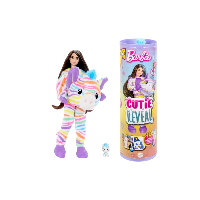 Barbie Cutie Reveal Barbie Color Dream Series - Zebra HRK39