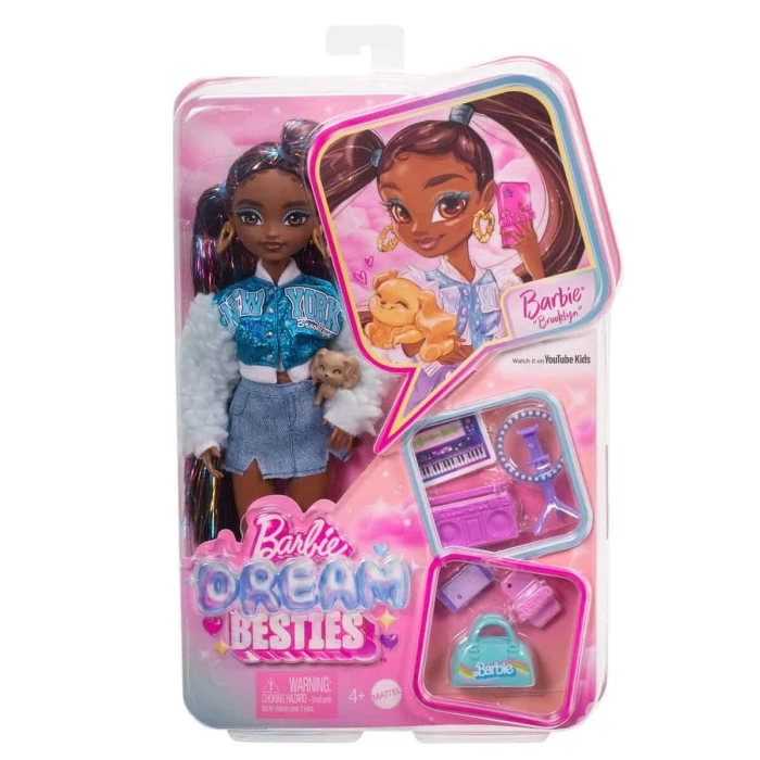 Barbie Dream Besties Barbie Brooklyn Bebek ve Aksesuarları HYC22