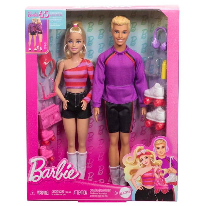 Barbie & Ken Fashionistas 65. Yıl 2li Parti Bebekleri HXK90