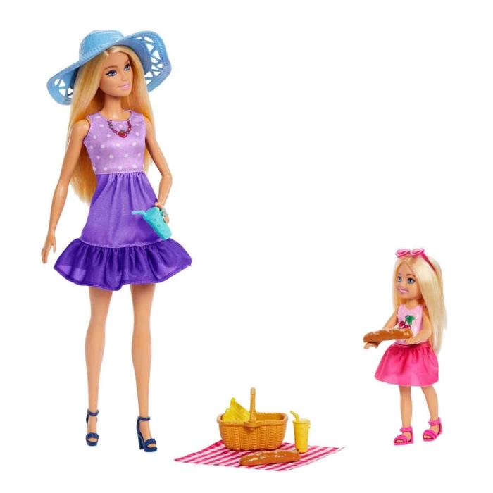 Barbie Malibu ve Chelsea Piknik Oyun Seti JBF43