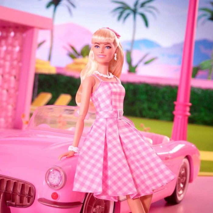 Barbie Movie - Barbie Pembe Elbiseli Bebek HPJ96