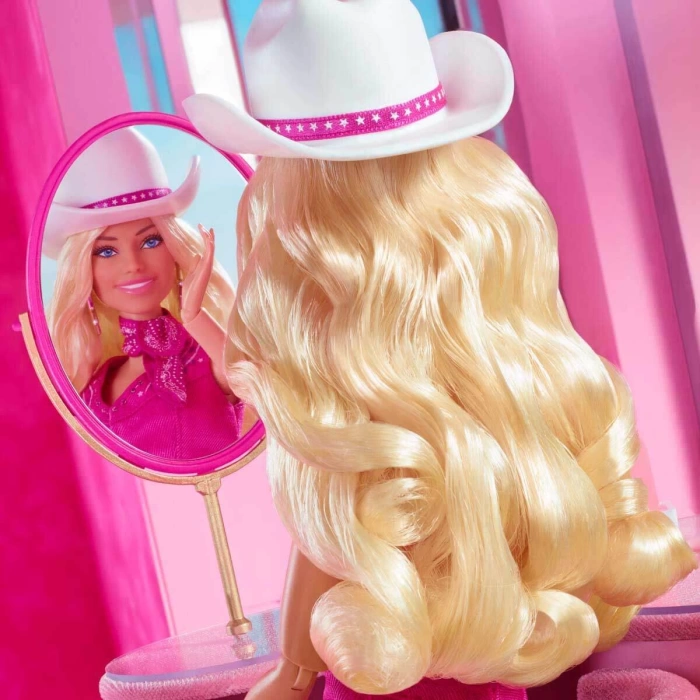 Barbie Movie - Barbie Pembe Kovboy Kıyafetli Bebek HPK00