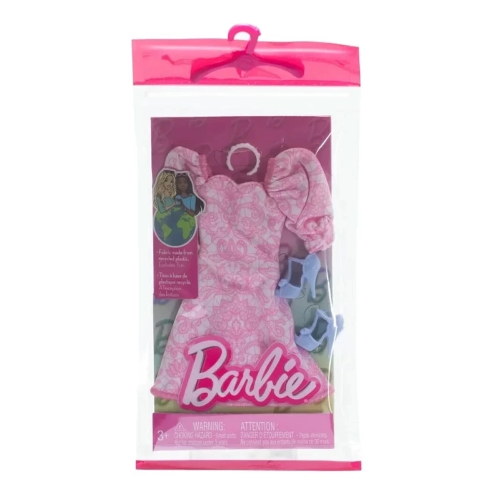 Barbie nin Kıyafet Koleksiyonu Pembe Elbise GWD96-HRH40