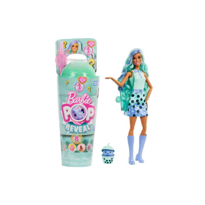 Barbie Pop Reveal Barbie Boba Series - Green Tea HTJ21