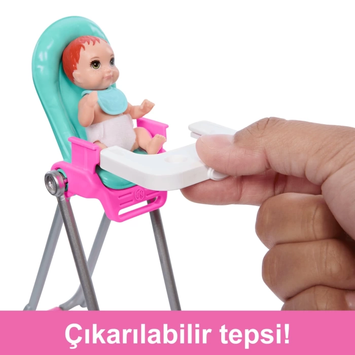 Barbie Skipper Bebek Bakıcısı Oyun Seti HTK35