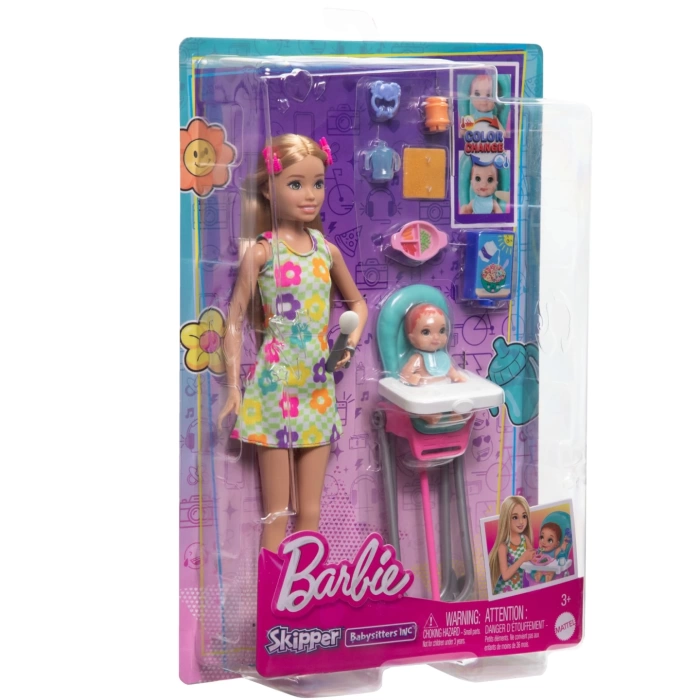 Barbie Skipper Bebek Bakıcısı Oyun Seti HTK35