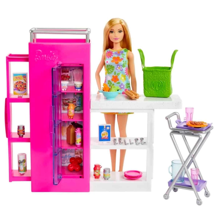 Barbie ve Mini Büfe Oyun Seti HJV38