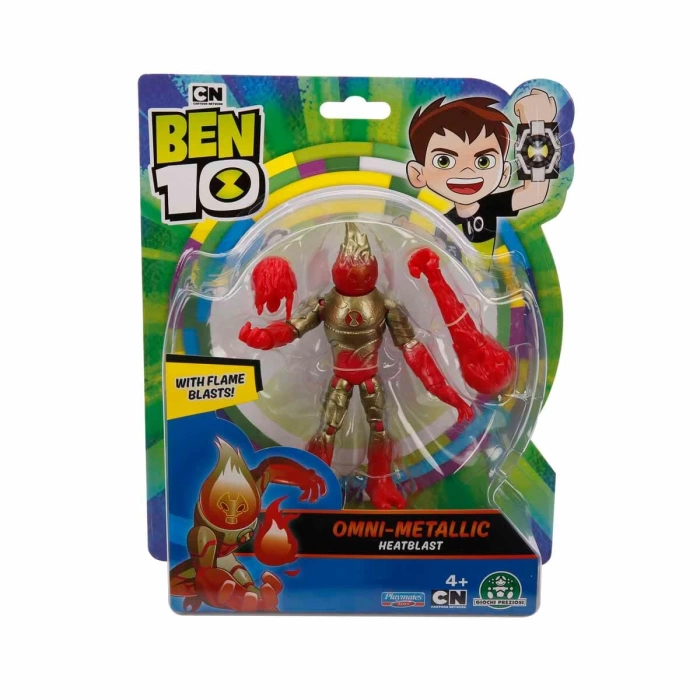 BEN 10 Aksiyon Figürler S1W13 - Omni-Metallic Heatblast