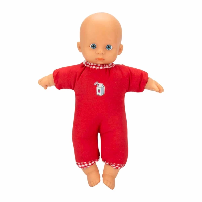 Boubou Dolgulu Bebek 20 cm - Kırmızı